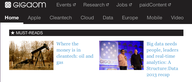 GigaOM Website