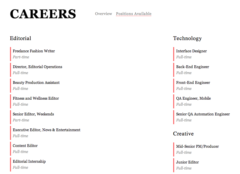 refinery29 jobs