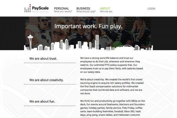 Payscale career site