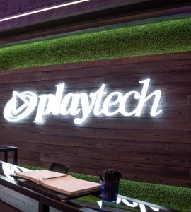 Office with Playtech logo