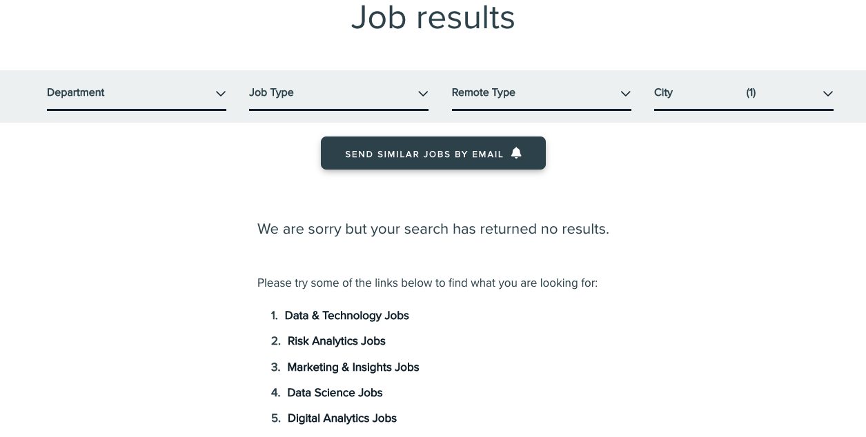 Rentokil Initial career site 404 page