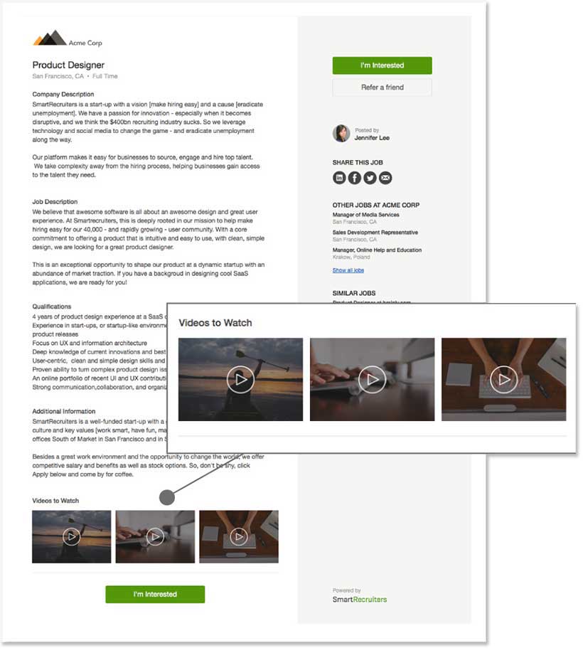 Job ads with heart