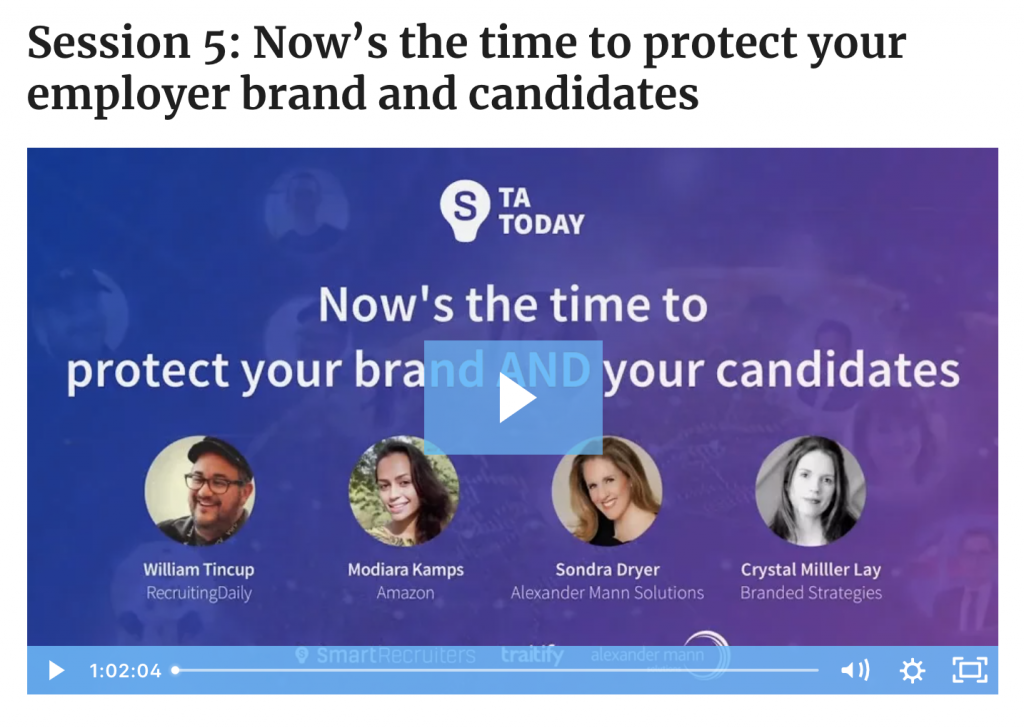 The Time is Now: Protect Your Employer Brand and Candidates