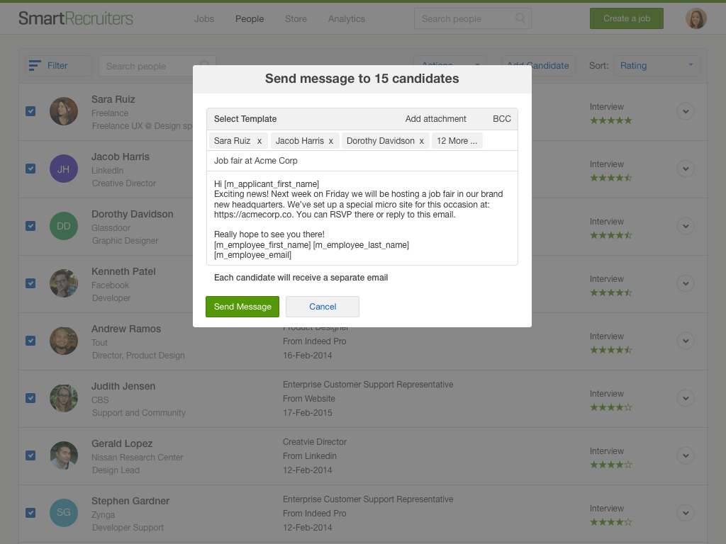 Email Candidates | employer brand